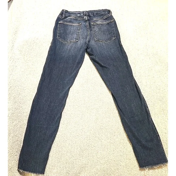 Good American Women's 4/27 Dark Wash Good Legs Stretch Denim Jeans - Picture 10 of 13